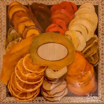 فروش میوه خشک ظرف خاتم مربع