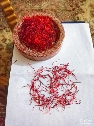 فروش زعفران پوشال قلمدار