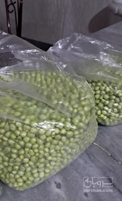 فروش نخود فرنگی بدون قلاف