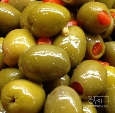 فروش زیتون با مغز فلفل